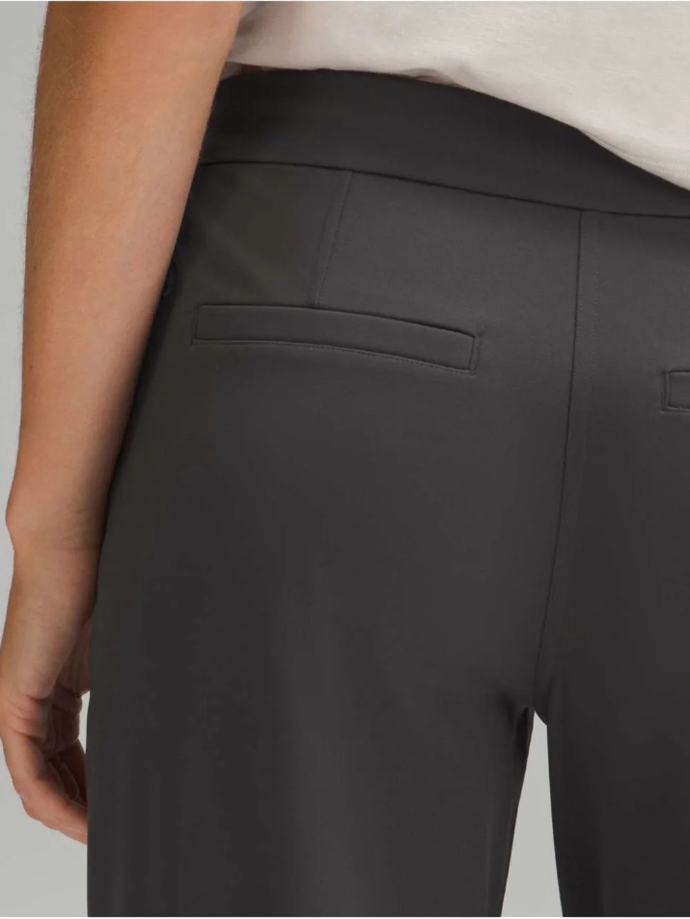 Lululemon Straight-Leg Mid-Rise Pant Full Length *Luxtreme Graphite Grey